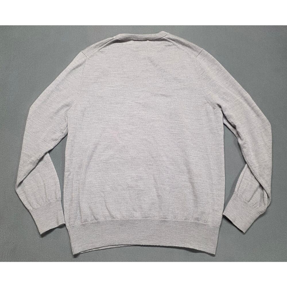 Brooks Brothers Mens XL Crewneck Wool Sweater  Pullover Light Gray - Picture 3 of 7